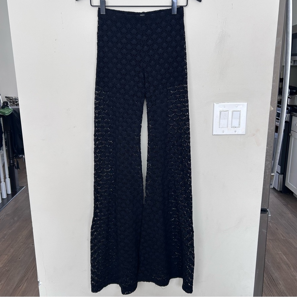 Nightcap Black Lace Palazzo Pants.  Size 2